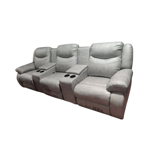 3 Seater Micro Fibre Recliner Home Theatre Sofa Set - Design: Standard
