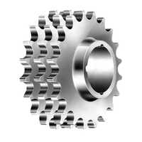 Stainless Steel Triplex Sprocket - Size: Upto 50 Cm