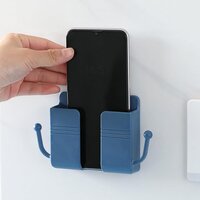 Adhesive Wall Mount Mobile Holder with Bottom Slot for Phone Charging