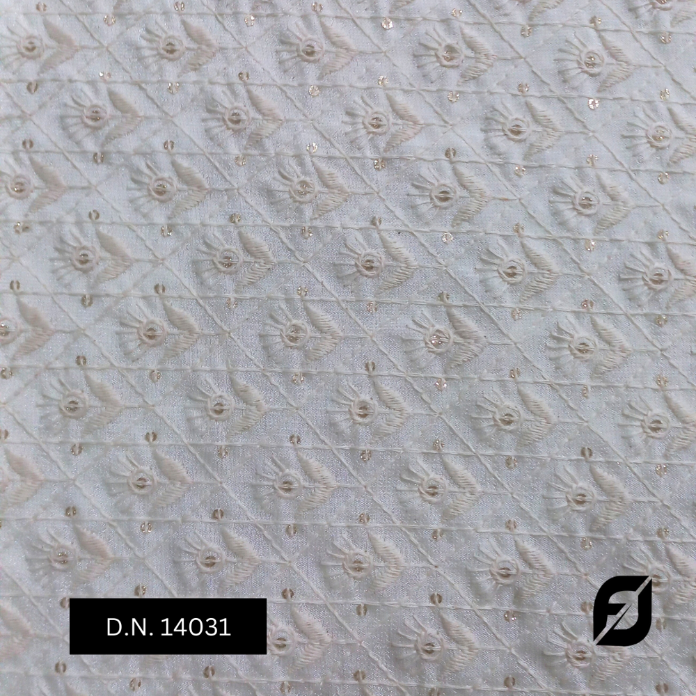 Embroidered Vichitra Sherwani Fabric Material