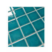 Piccolo Porcelain Swimming Pool Mosaic Tiles - High-Quality Porcelain, 2x2 Feet, Shades of Blues, Glossy Finish, Polished Surface Treatment