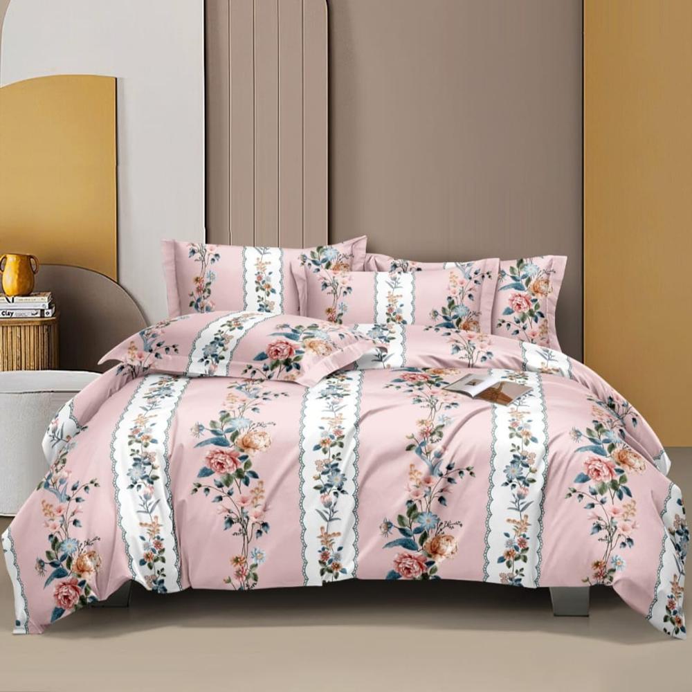 Bedsheet Double Bed - 100% Pure Cotton Material, Double Bed Size | Soft & Skin-friendly, Dust-mite Resistant For Comfort