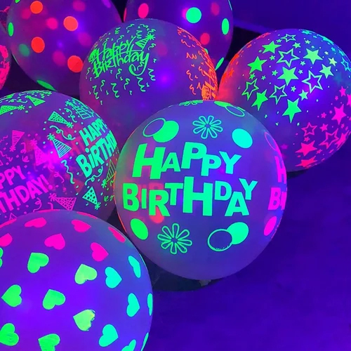Fluorescent Glow Party Baloons