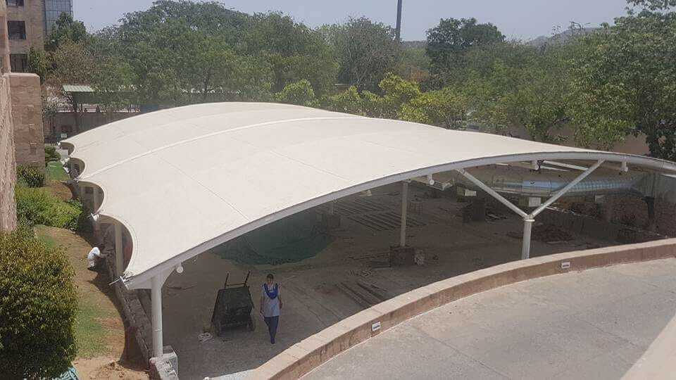 Tensile Structure Canopy - Color: Yellow