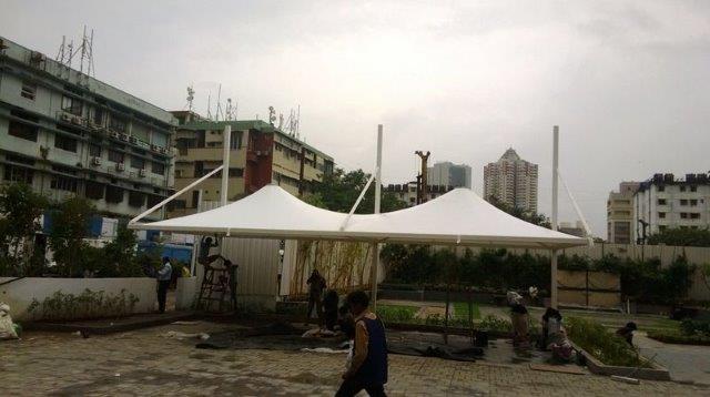 Tensile Structure Canopy - Color: Yellow
