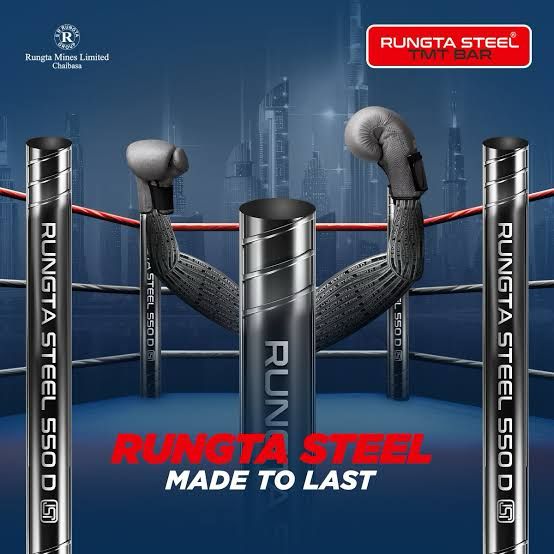 Rungta Steel Tmt Bars 8mm/10mm/12mm/16mm/20mm/25mm/32mm - Application: Construction