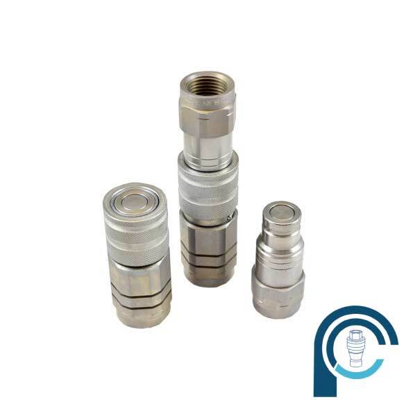 Single Check Valve Quick Release Coupling - Color: Stainless Steel