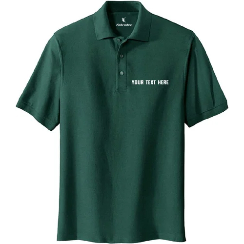 Mens Dark Green  Polo T Shirt