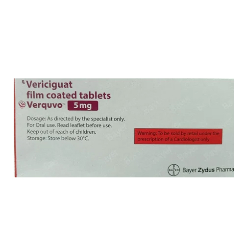 5Mg Vericiguat Film Coated Tablets - Dosage Form: Solid
