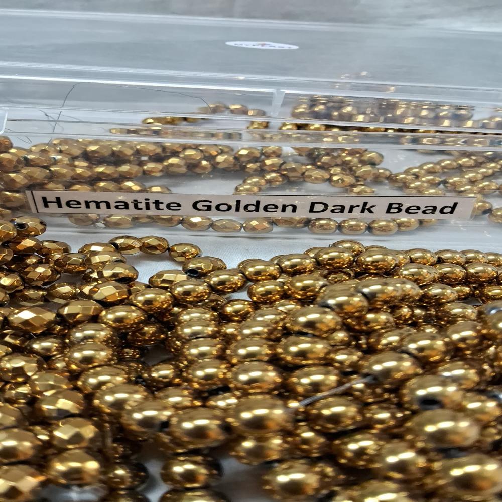 Hematite golden Dark Crystal Beads