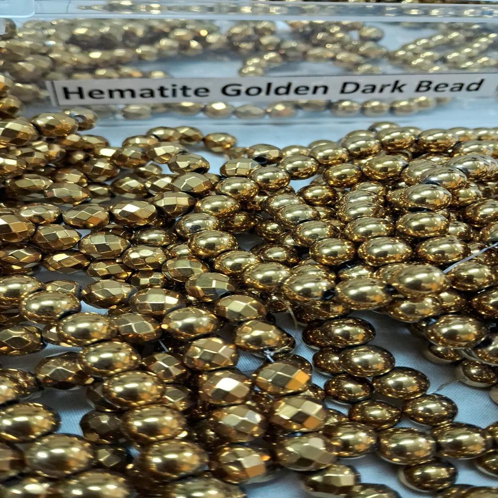 Hematite golden Dark Crystal Beads