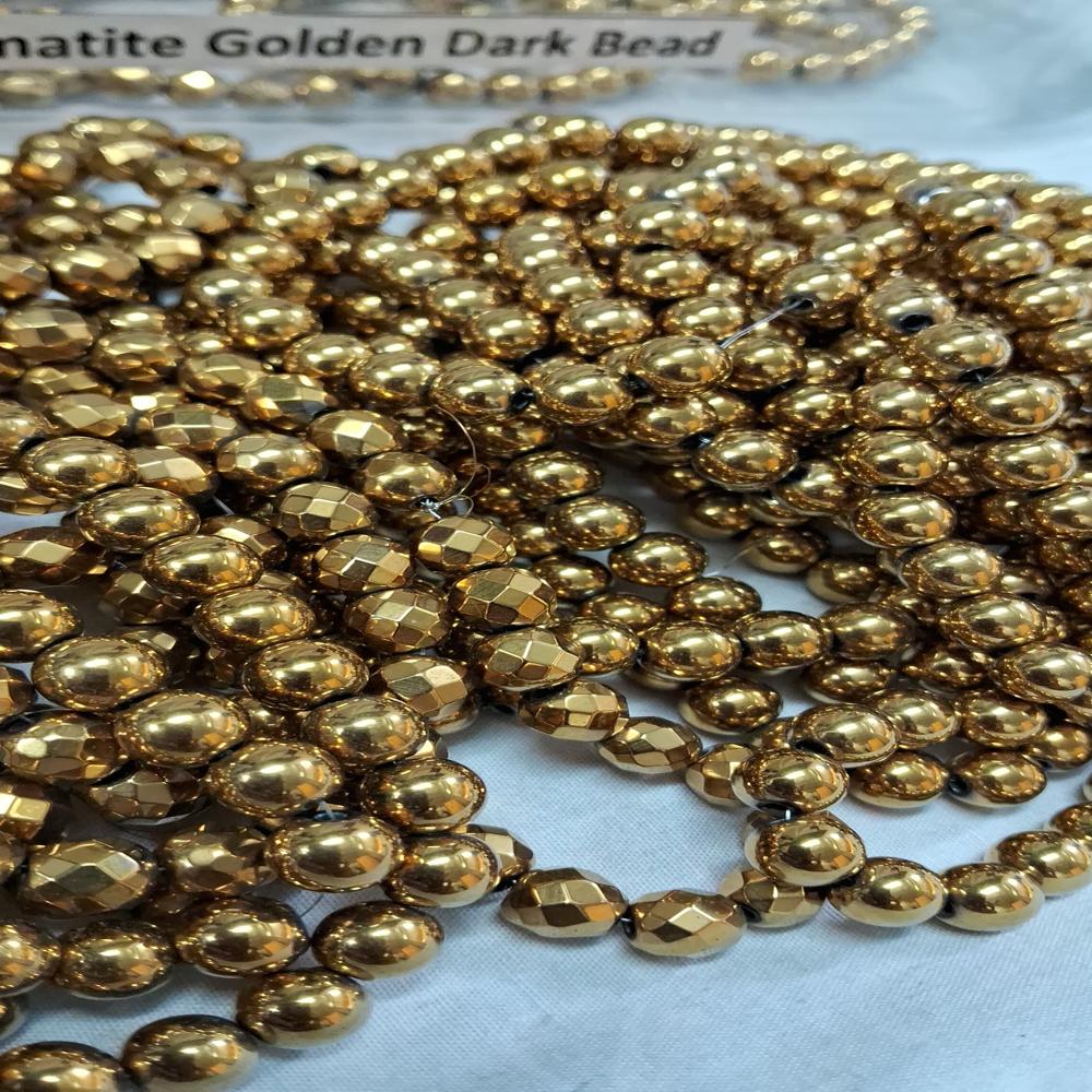 Hematite golden Dark Crystal Beads