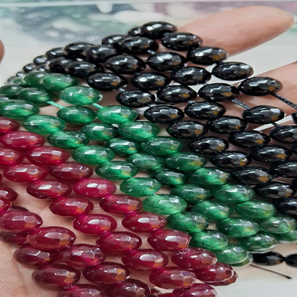 Jade Faceted Crystal Beads