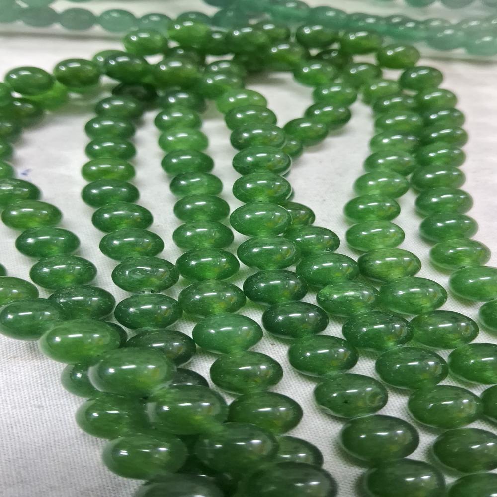 Jade Taiwan Plain Crystal Beads - Color: Green