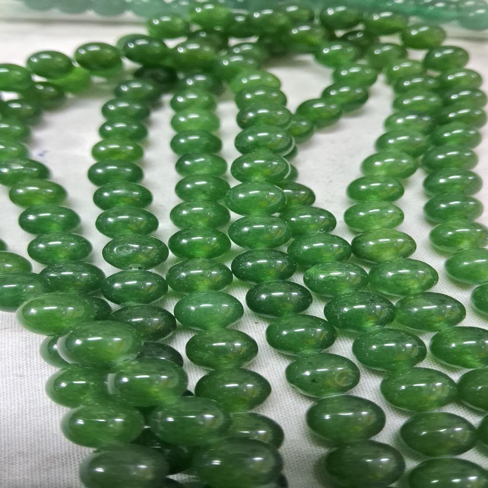 Jade Taiwan Plain Crystal Beads - Color: Green