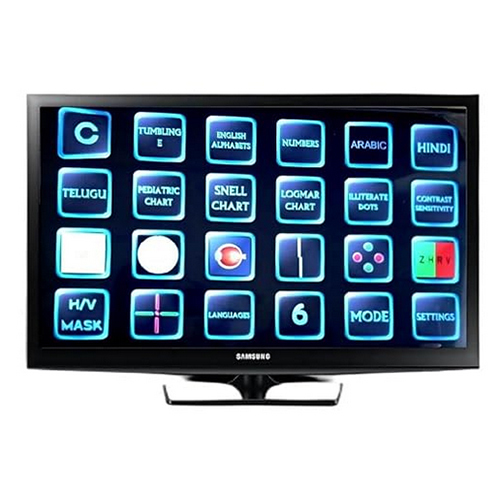 24 Inch Samsung Screen Acuity Vision Chart - Accuracy: 100  %