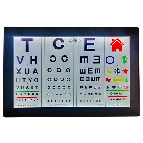 3 Mtr 10 Feet Led All In One Vision Testing Chart - Accuracy: 100  %