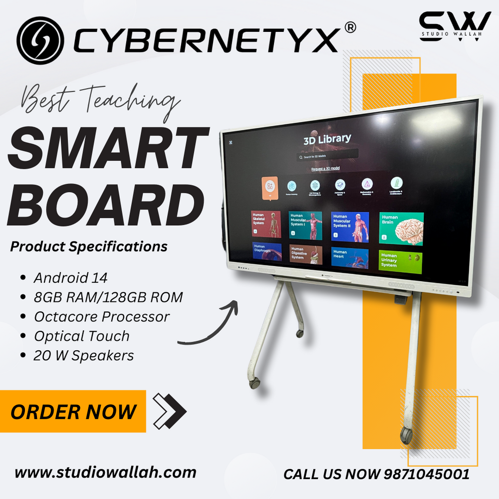 Cybernetyx AI Smart Board 75 Inch