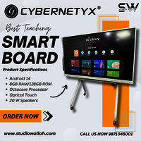 Cybernetyx AI Smart Board 75 Inch