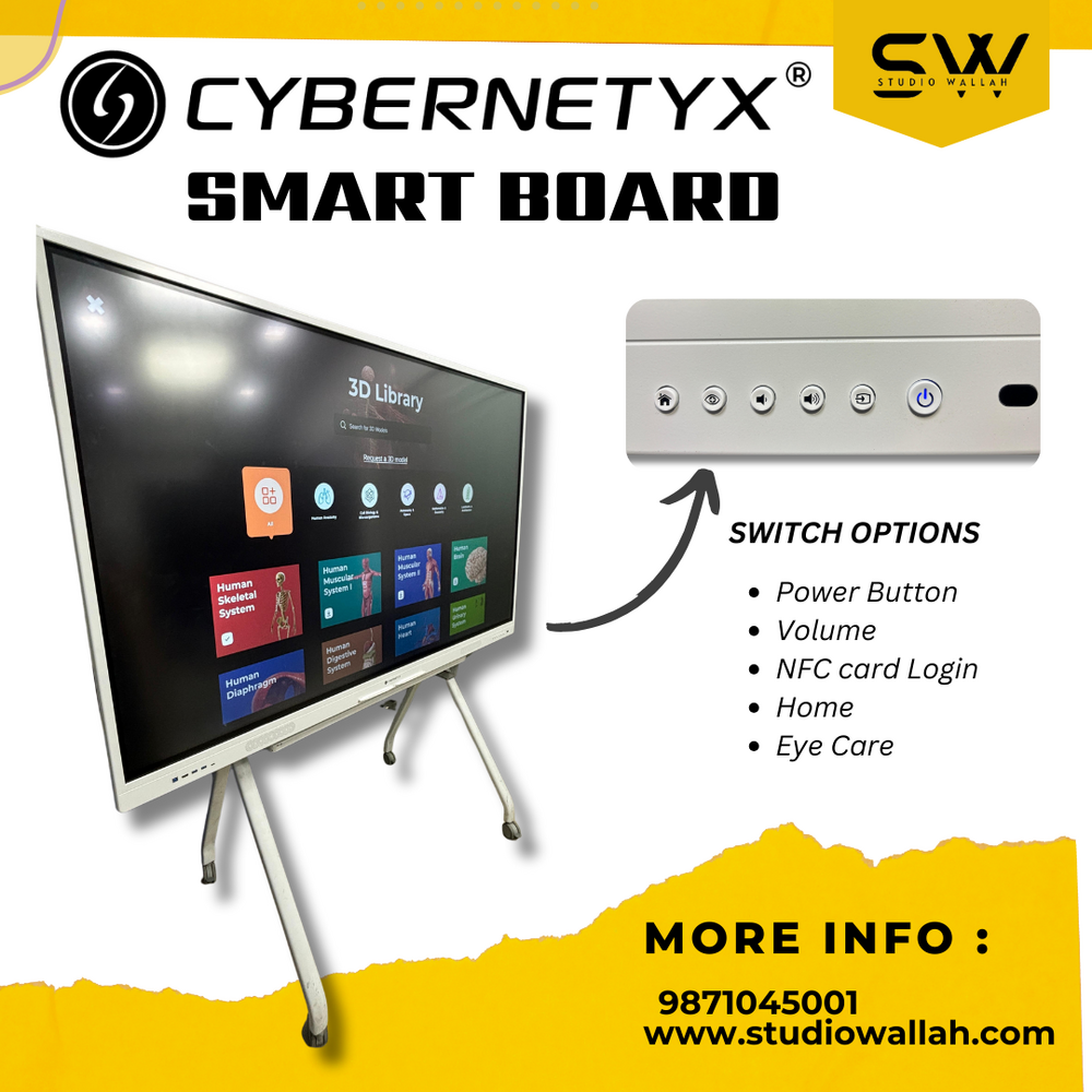 Cybernetyx AI Smart Board 75 Inch