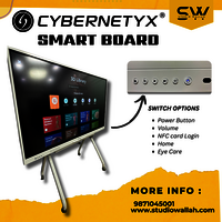 Cybernetyx AI Smart Board 75 Inch