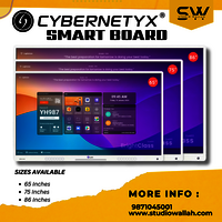 Cybernetyx AI Smart Board 75 Inch