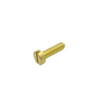 Brass Slotted Cheese Head Screw - Color: Golden