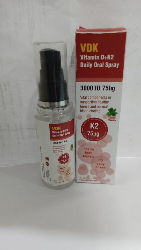Vitamin D + K2 Daily Oral Spray ( 60 Doses )