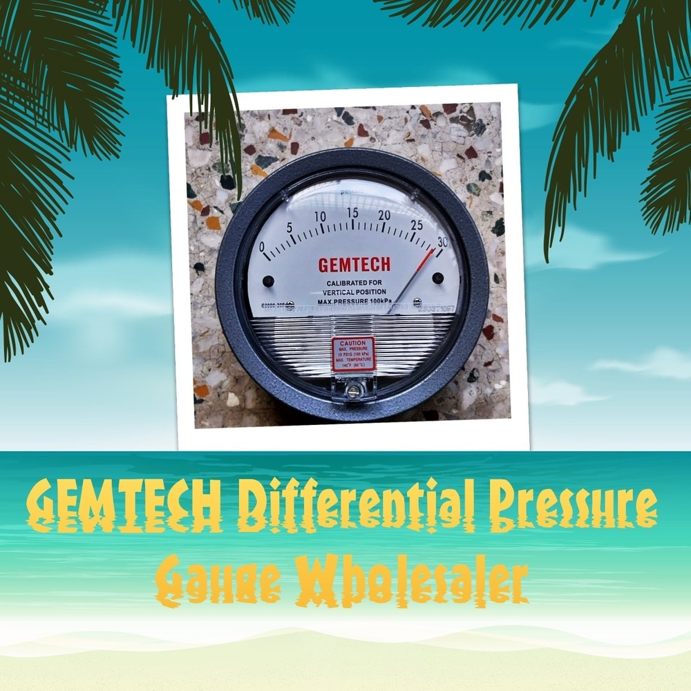 G2007 Gemtech Differential Pressure Gauge Range 0-7.0 Inch Wc