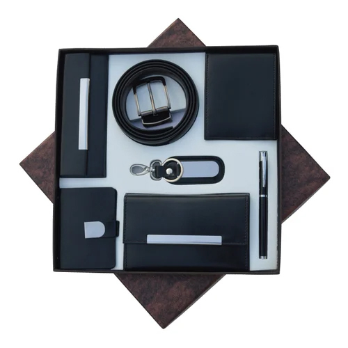 6-In-1 Combo Of Spectacle Case, Wallet, Card Holder, Key Ring And Metal Roller Pen - Application: For Corporate Gifts