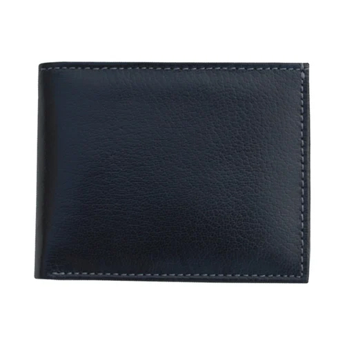 Mens Bifold Wallet With 4 Card Slots And A Coin Pocket - Color: Black