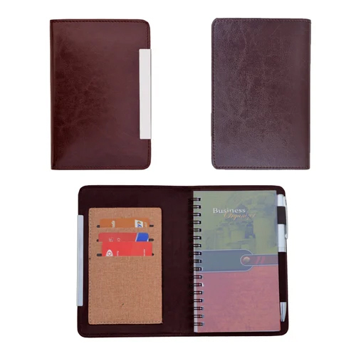 B 7 Dateless Wire-o Notebook With Pen - Binding: Perfect Binding