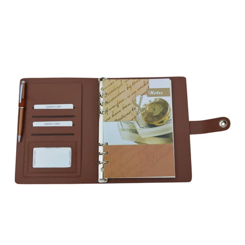A 5 Tan Executive Undated Organiser Set - Material: Pu Leather