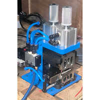 Pneumatic Wire Stripping Machine - Mild Steel, 220v | Outlet Diameter 0.1-4.5mm, Industrial Use, Blue Color, 1-year Warranty