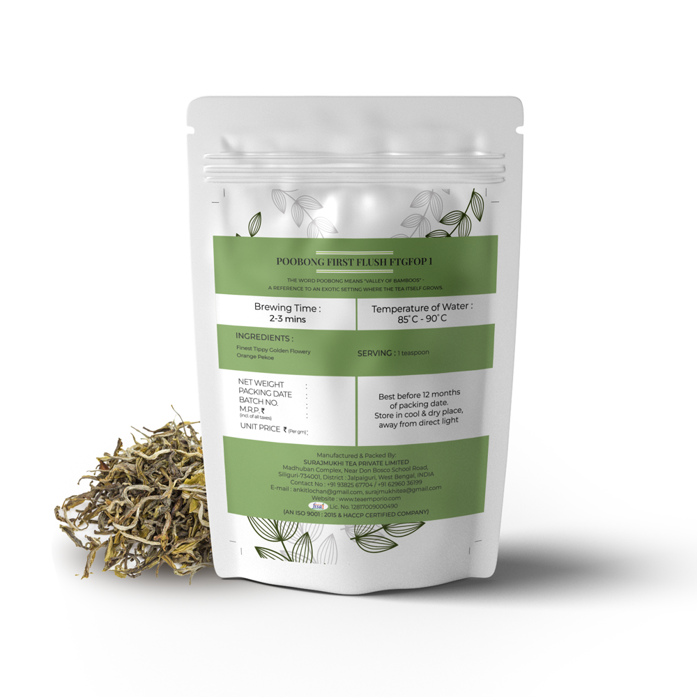 Poobong First Flush Darjeeling Tea - Color: Black