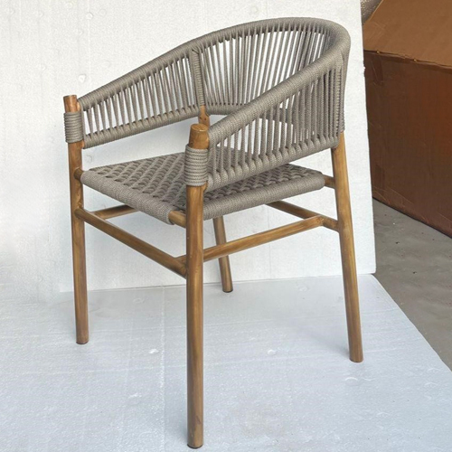 MS Outdoor Rope Weaving Cafe Chair