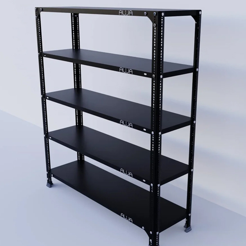 Black SS Joint Slotted Angle Rack