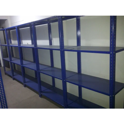 Powder Coated Slotted Angle Rack - Color: Grey