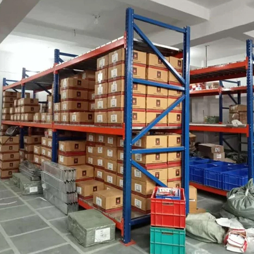 Warehouse Iron Rack - Color: Orange & Blue