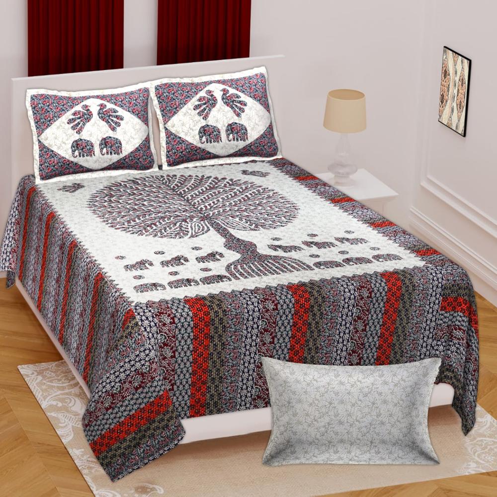 HASTKALA (100X108) XXL BEDSHEET