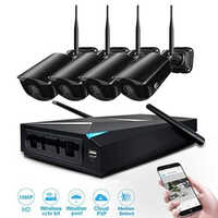 Wireless Cctv Security System - Black Bullet Cameras, 15-20m Range, Cmos Sensor, Operating Temp 10-60â°c, Warranty Included | Industrial Surveillance Solution