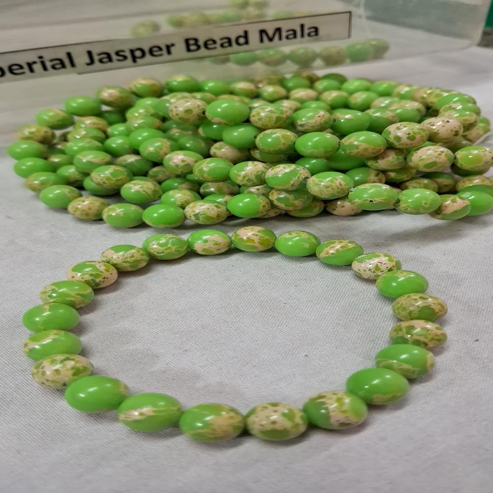 Imperial Green Jasper Crystal Beads