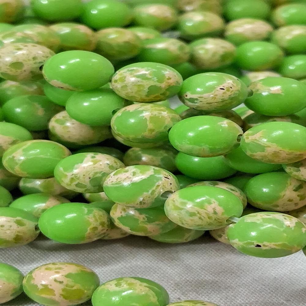 Imperial Green Jasper Crystal Beads