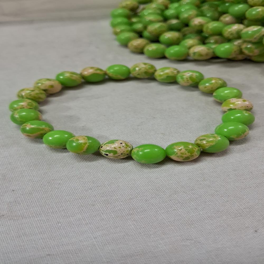 Imperial Green Jasper Crystal Beads