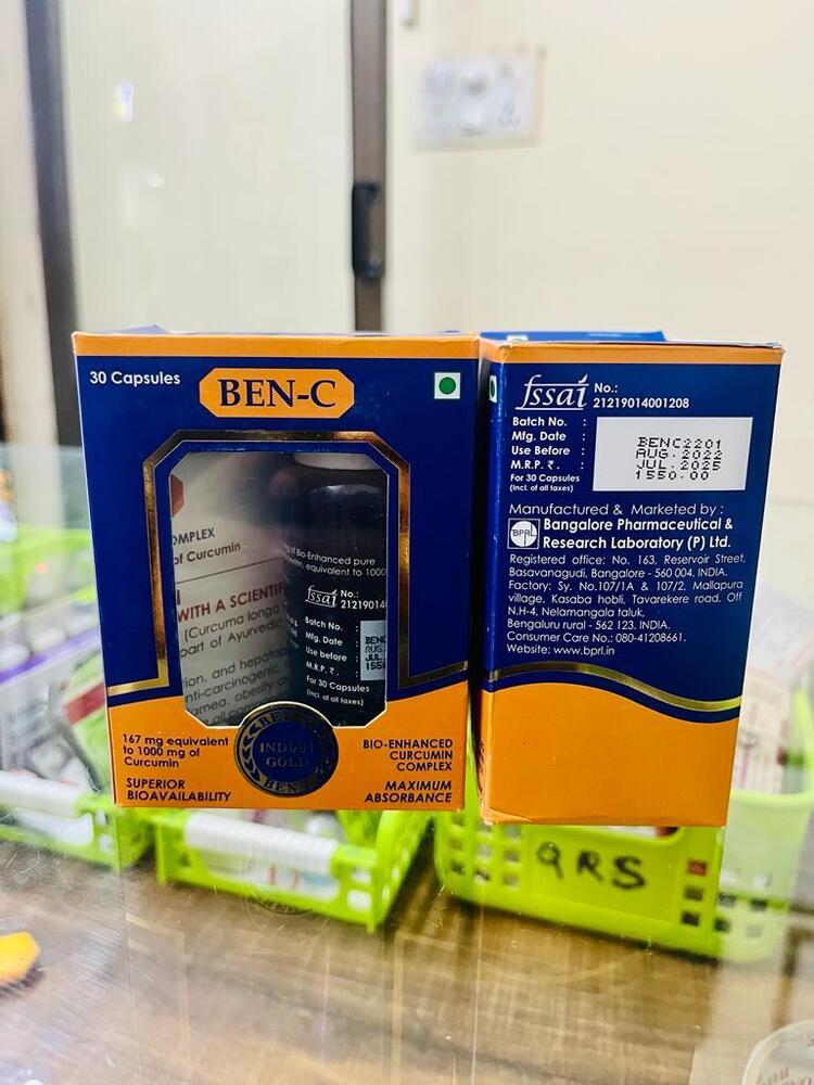 Ben-c 167/1000mg Capsule - Best Before: 18 Months