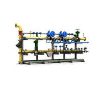Boiler Gas Train Fitting - Color: Yellow Paint Coated