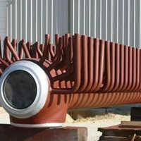 Boiler Steam Header - Color: Silver
