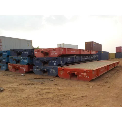 40 Ft Second Hand Flat Rack Container - Capacity: 10-20 Ton