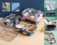 Lunch Box 3 Compartment LeMAPK-Proof BPA Free Stainless Steel
