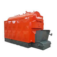 Coal Fired Steam Boiler - Color: Red Paint Coated